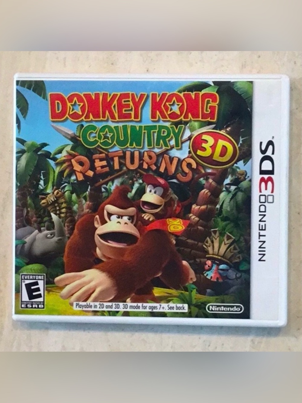 Donkey Kong Country Returns 3D Nintendo 3DS Game CIB Tested